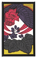 Traditional December phoenix card