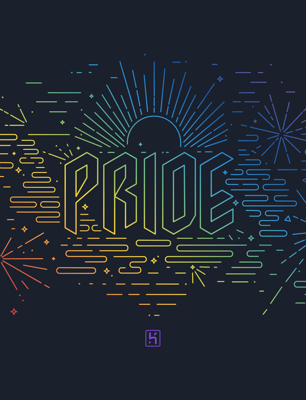 Heroku Pride Fireworks Dark wallpaper